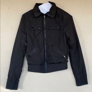 Black Stylish Windbreaker